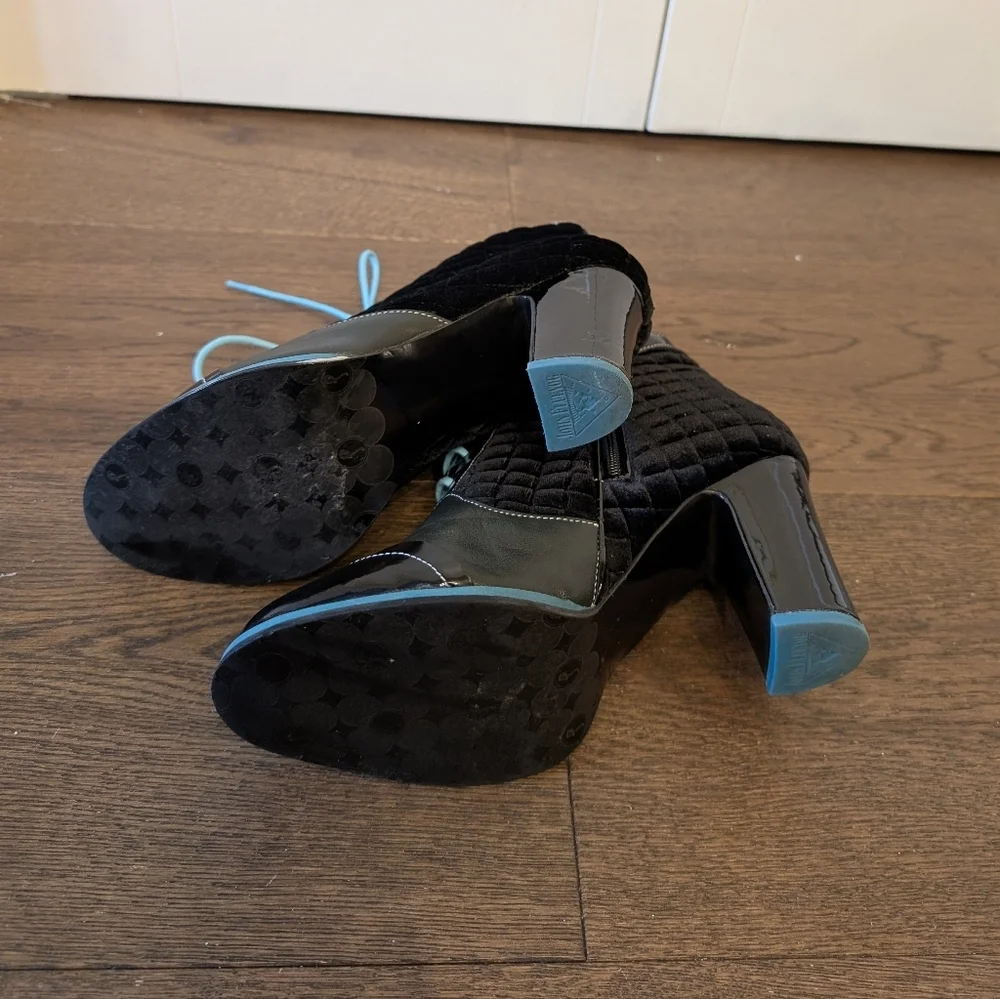 Attic Carmen Fluvog Velvet Booties - Picture 4 of 9